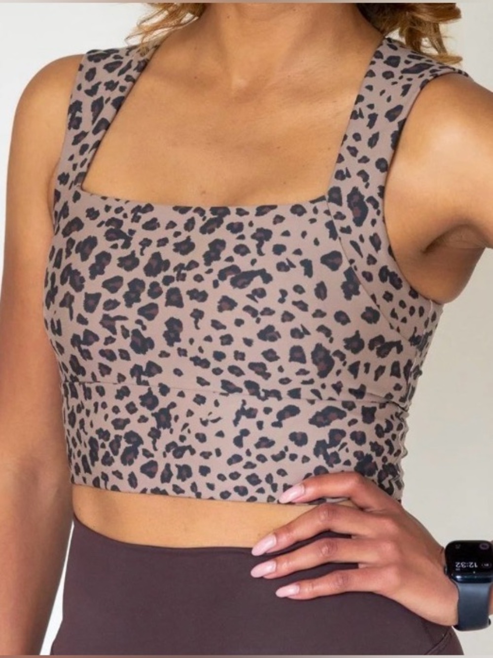 Abercrombie YPB Leopard workout tank size XS
